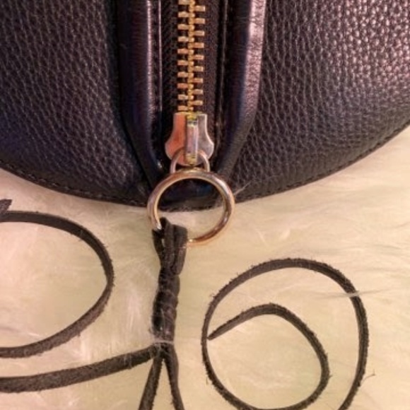 NEW Rebecca Minkoff Mara Saddle Leather Black - Picture 4 of 8